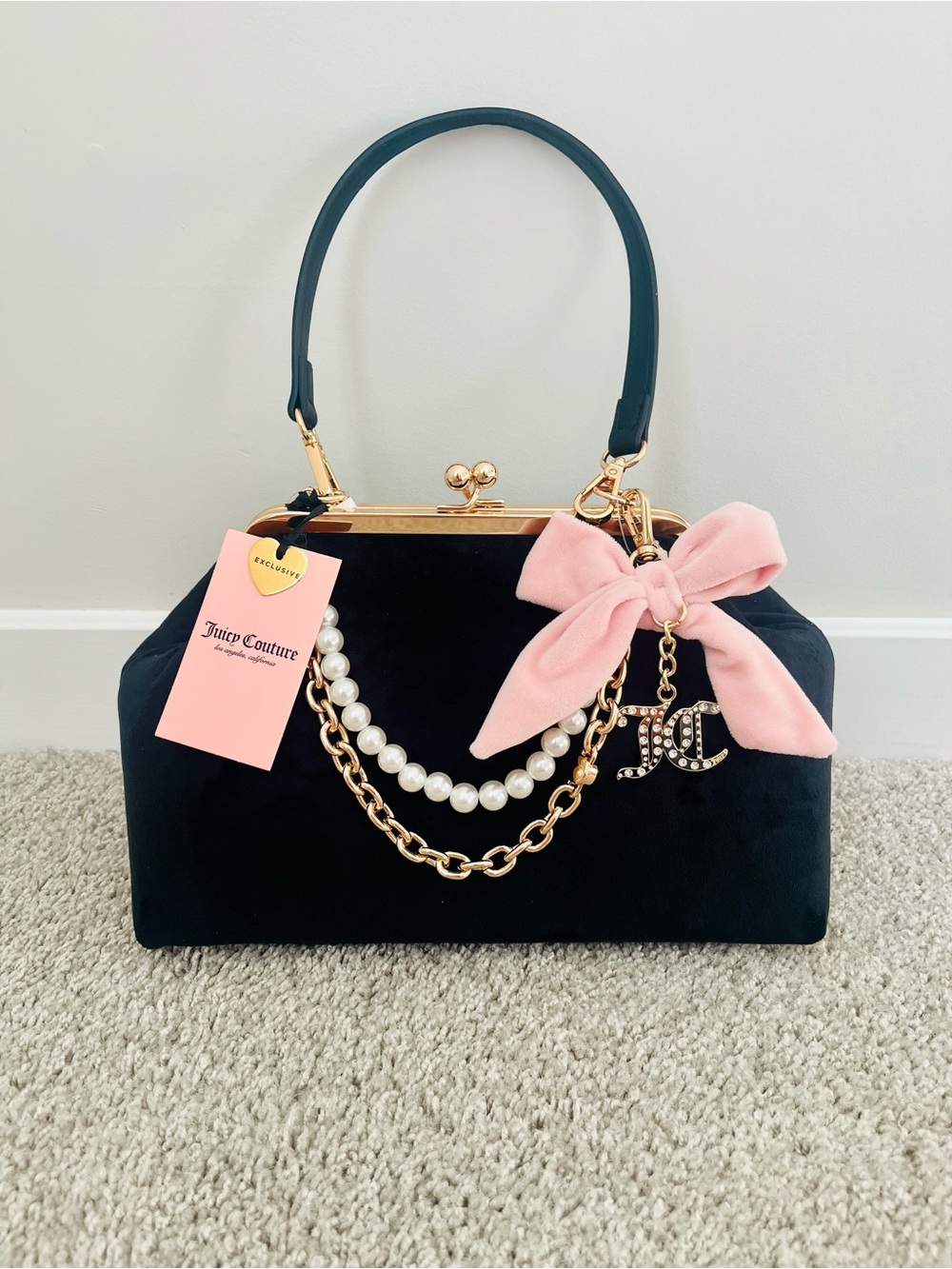 NWT Juicy Couture
Velour Kisslock -
Fashion Items Charm
Haus Frame Clutch